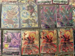 HUGE LOT OF 1100+ BASE & 80 FOIL CARDS DRAGONBALL Z CARDS HEIGHT OF MASTERY GOKU - Image 2