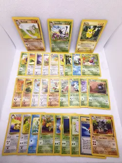 WOTC Pokemon Jungle Master Set 30 of 64 Cards (46%) Complete No Duplicates - Image 1