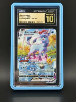 CGC 10 PRISTINE Sylveon VMAX 212/203 Evolving Skies Secret Rare Pokemon Card - Image 1