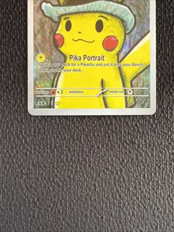 Pikachu with Grey Felt Hat #11 - After Skool Hobby V1 - Pokemon Fan Art Van Gogh - Image 3