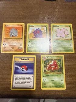 Jungle Lot (5) 4 Commons 1 Uncommon - NM - Pokemon 1999 TCG WOTC - Image 1