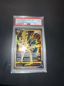 PSA 9 - 2020 Pokemon SWSH Vivid Voltage Zacian V FA Ultra Premium #076 - Image 1