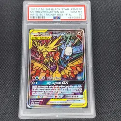 Moltres & Zapdos & Articuno GX - SM210 - Black Star Promo - Pokemon - PSA 10 - Image 1