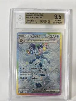 Pokemon Glaceon Ex SIR Prismatic Evolutions English Gem Mint Bgs 9.5 - Image 1