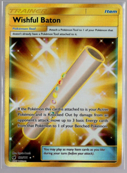 Wishful Baton 121/111 Secret Golden Rare Crimson Invasion Pokemon TCG Near Mint - Image 1