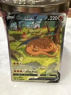 Pokemon Charizard V SWSH260 Promo Holo SWSH Sword & Shield Incinerate Heat Blast - Image 1