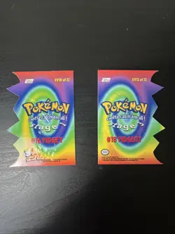 Topps Pokemon #EV10 & EV12 Die Cut/Embossed Pidgey-Pidgeot NM - Image 2