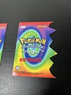 Topps Pokemon #EV10 & EV12 Die Cut/Embossed Pidgey-Pidgeot NM - Image 3
