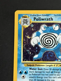 Pokemon TCG Poliwrath 15/130 Base Set 2 Holo Rare NM - Image 5