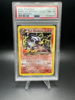 PSA 8 Dark Houndoom 7/105 Neo Destiny 2002 Holo Rare Pokemon TCG - Image 1