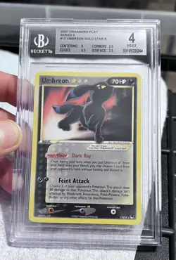 POP Series 5 Umbreon Gold Star #17 , BGS 4 , Pokemon Organized Play - Image 1