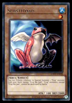 Yu-Gi-Oh TCG Light of Destruction #LODT-EN028 Substitoad Rare - Image 1