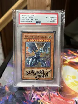 PSA Signed Eric Stuart Blue-Eyes Shining Dragon Limited Edition MOV-EN001 - Image 1