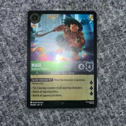 Disney Lorcana Reign of Jafar Maui Stubborn Trickster 110/204 Super Rare Foil - Image 2