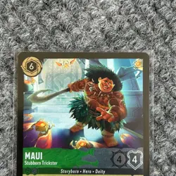 Disney Lorcana Reign of Jafar Maui Stubborn Trickster 110/204 Super Rare Foil - Image 5
