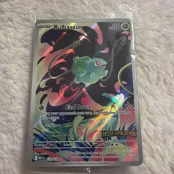 Bulbasaur 133/132 Illustration Rare Mega Evolution STAMPED Promo Pokemon Card - Image 1