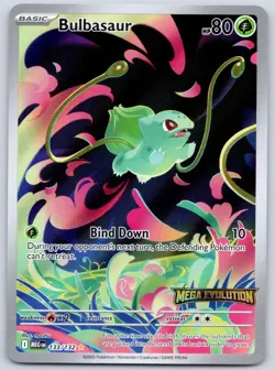 Bulbasaur 133/132 Mega Evolution Stamped Promo (NM) Illustration Rare Pokemon - Image 1