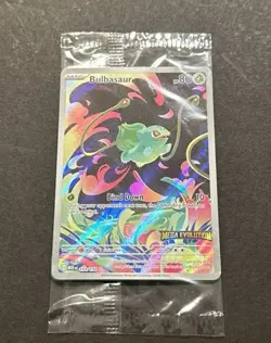 2025 POKEMON MEGA EVOLUTION BULBASAUR ILLUSTRATION RARE PROMO!! - Image 1