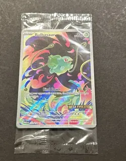 2025 POKEMON MEGA EVOLUTION BULBASAUR ILLUSTRATION RARE PROMO!! - Image 2