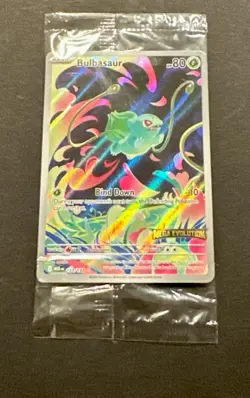 2025 POKEMON MEGA EVOLUTION BULBASAUR ILLUSTRATION RARE PROMO!! - Image 2
