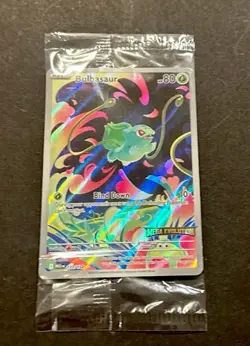 2025 POKEMON MEGA EVOLUTION BULBASAUR ILLUSTRATION RARE PROMO!! - Image 4