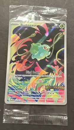 2025 POKEMON MEGA EVOLUTION BULBASAUR ILLUSTRATION RARE PROMO! - Image 2
