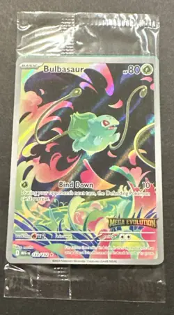 2025 POKEMON MEGA EVOLUTION BULBASAUR ILLUSTRATION RARE PROMO!! - Image 2