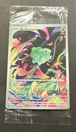 2025 POKEMON MEGA EVOLUTION BULBASAUR ILLUSTRATION RARE PROMO!! - Image 4