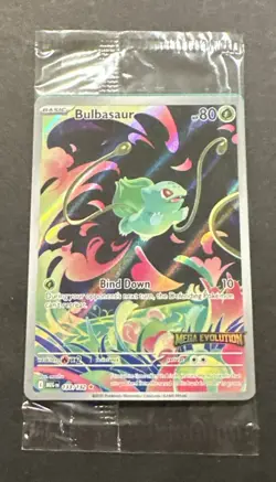 2025 POKEMON MEGA EVOLUTION BULBASAUR ILLUSTRATION RARE PROMO!! - Image 5