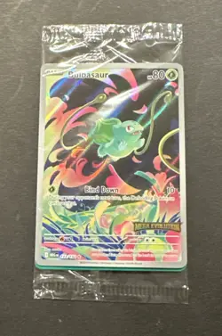 2025 POKEMON MEGA EVOLUTION BULBASAUR ILLUSTRATION RARE PROMO!! - Image 1