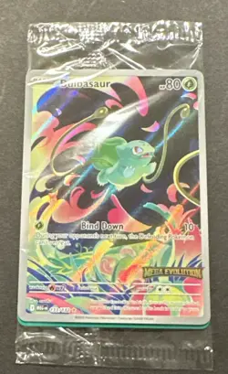 2025 POKEMON MEGA EVOLUTION BULBASAUR ILLUSTRATION RARE PROMO!! - Image 2