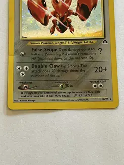 Pokemon TCG Scizor Neo Discovery 10/75 Unlimited Holo Rare- Near Mint - Image 2