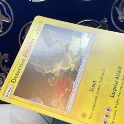 Pokemon TCG Detective Pikachu Holo Rare Card 10/18 Light Play LP - Image 4