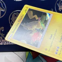 Pokemon TCG Detective Pikachu Holo Rare Card 10/18 Light Play LP - Image 5