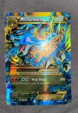 Pokemon TCG Mega M Charizard EX Flashfire Holo Ultra Rare Card 108/106 - Image 1