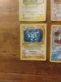 Lot Of 4 Vintage Pokemon Holo,Rare, Cards Lp,Mp,HP, Damaged Pre-owned - Image 3