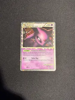 Pokemon TCG Undaunted Espeon Prime Holo Rare Card 81/90 - Image 1