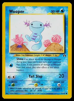 Pokemon Card Wooper 71/75 Neo Discovery - Image 1