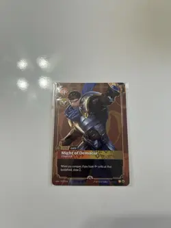 Riftbound GAREN Might Of Demacia METAL Card Houston Prize Wall Exclusive 1/35 - Image 1