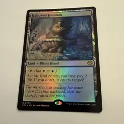 Hallowed Fountain FOIL 265 Lorwyn Eclipsed ECL MTG Regular Rare Land Unplayed NM - Image 2