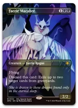 MTG Faerie Macabre #0134 Special Guest Lorwyn Eclipsed Foil Mythic Rare NM - Image 1