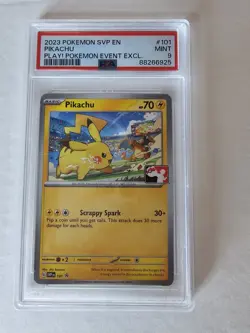 Pokemon Pikachu Holo SVP101 Black Star Promos Play! Event Promo PSA 9 2023 - Image 1