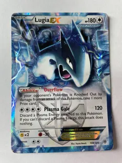 Pokemon TCG Lugia EX 2012 Plasma Storm Ultra Rare Holo Foil 108/135 w/sleeve - Image 3