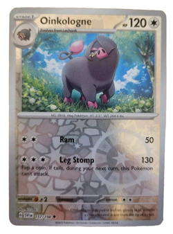 Reverse Holo Oinkologne 157/198 Uncommon Scarlet & Violet Pokemon Card (A3 - Image 1