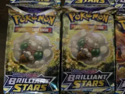Pokemon Brilliant Stars Booster Pack COMPLETE ART SET (x2) - 8 Packs SEALED - Image 5