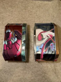 Vintage Rayquaza Camerupt Pokemon Tin Empty 2006 / 2007 Lot Of Two - Image 4
