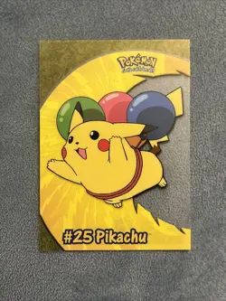 2000 Topps Pokemon TV Animation - PC1 - #25 Pikachu - Clear Card NM/VLP - Image 1