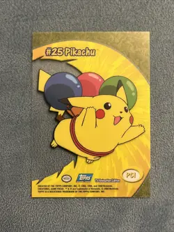 2000 Topps Pokemon TV Animation - PC1 - #25 Pikachu - Clear Card NM/VLP - Image 2