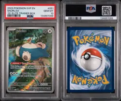 Snorlax 051 SVP Pokemon SV 151 Elite Trainer Box Promo PSA 10 GEM MINT - Image 3