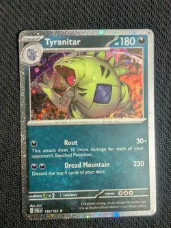 Pokemon Promos Tyranitar Larvitar & Pupitar 135/193 Cosmos Holo - Image 2